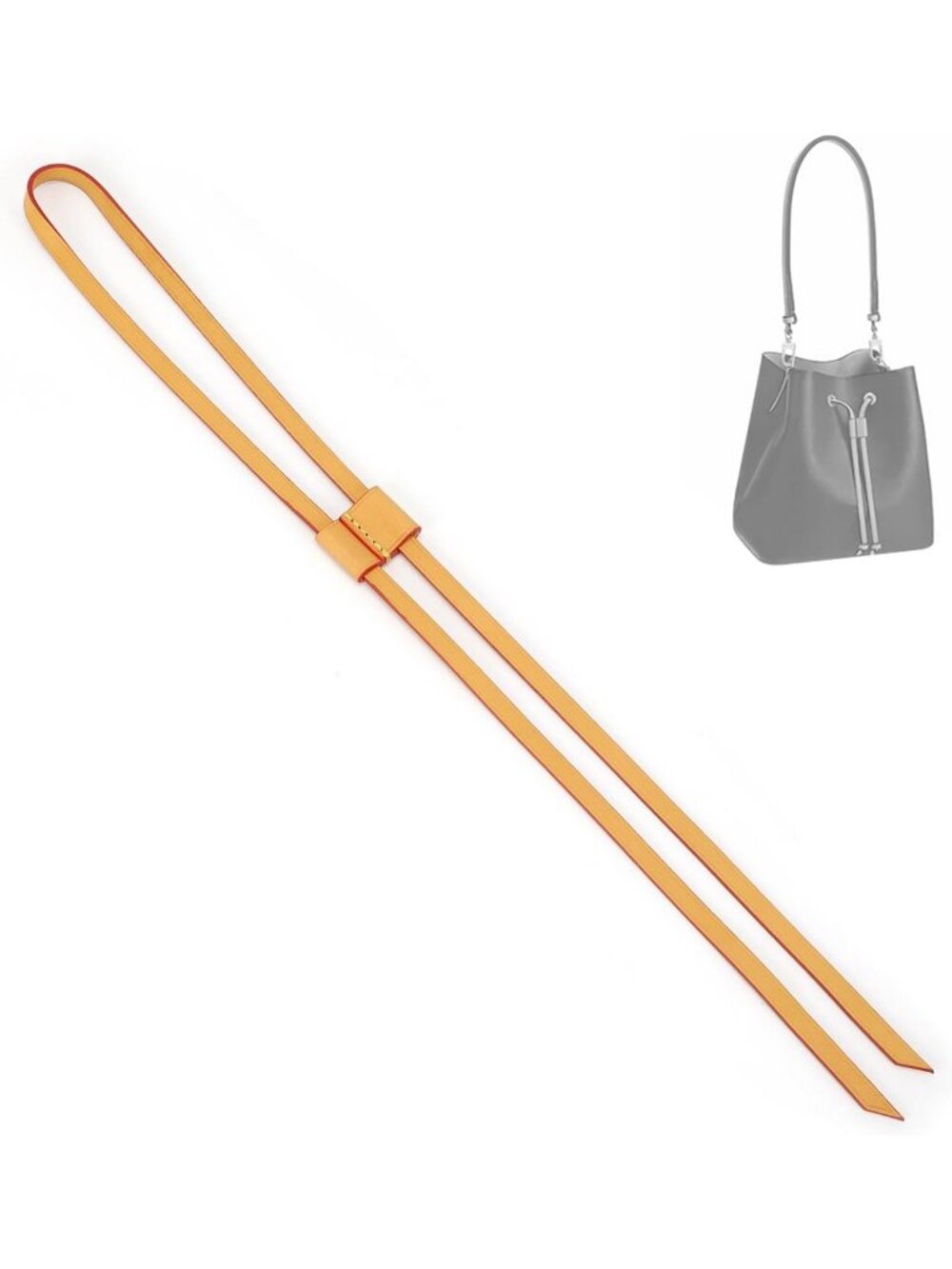 Genuine Vachetta Leather Drawstring Replacement for Bucket Bag & Backpack